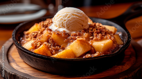 A delicious apple crumble for christmas