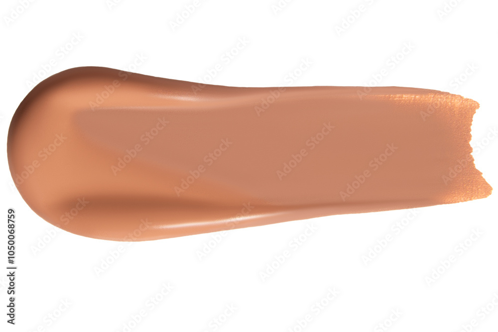 Smear of foundation cream on an empty background. Makeup product, beauty application. Smear of foundation cream on an empty background. Makeup product, beauty application.