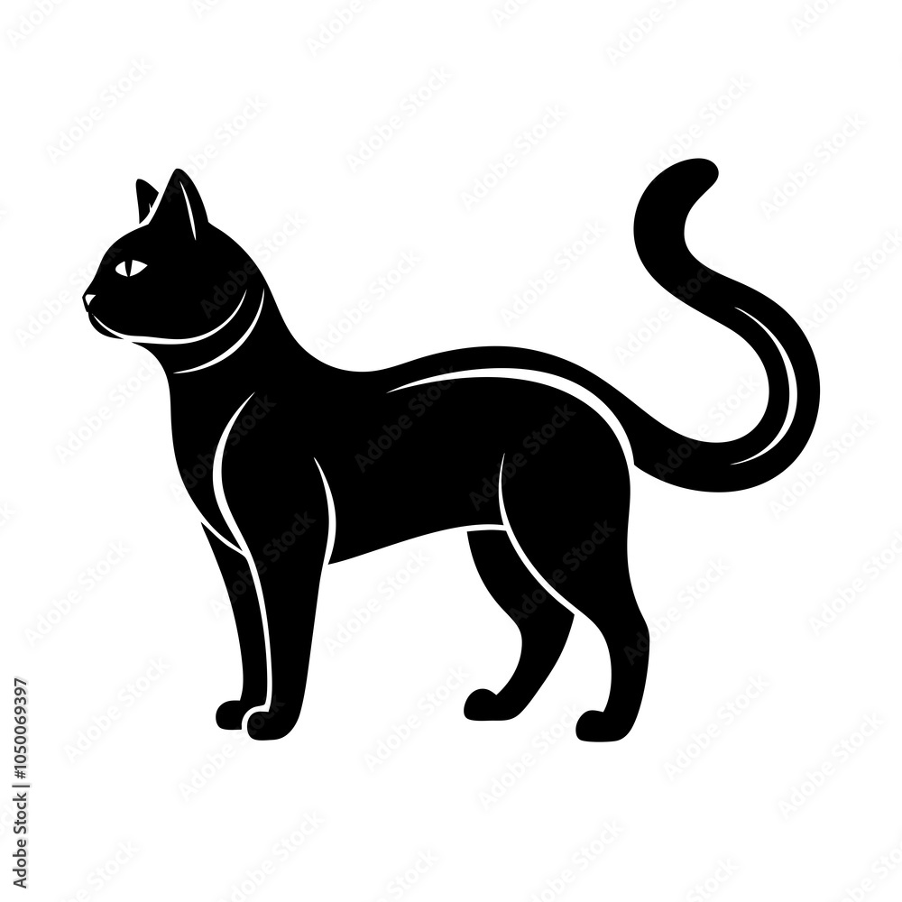 Cat vector silhouette Cat vector silhouette