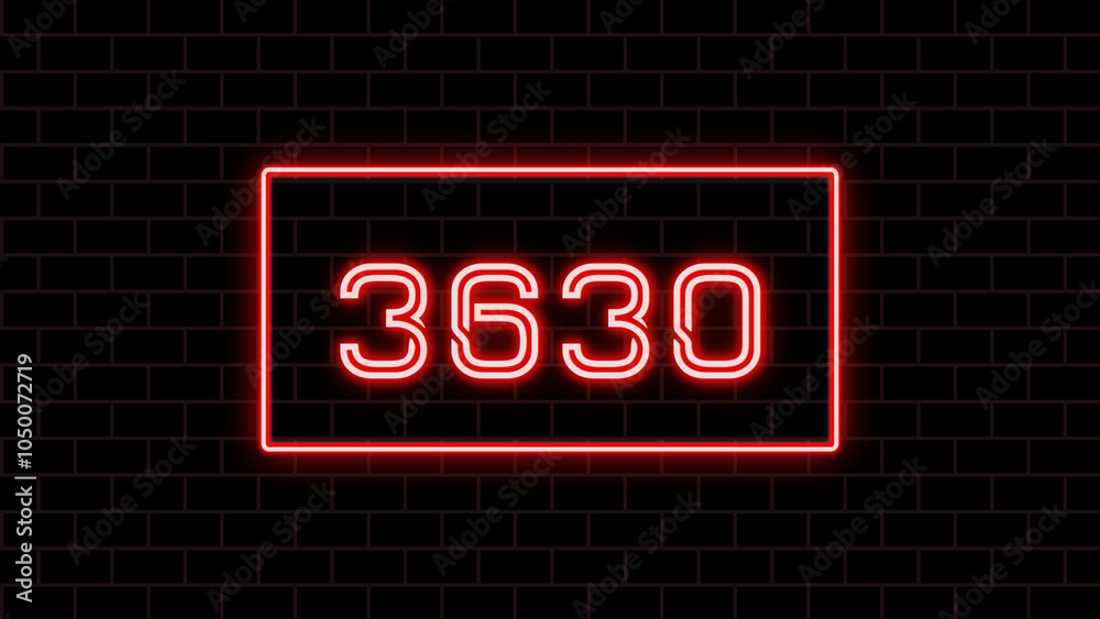 3630年のネオン文字