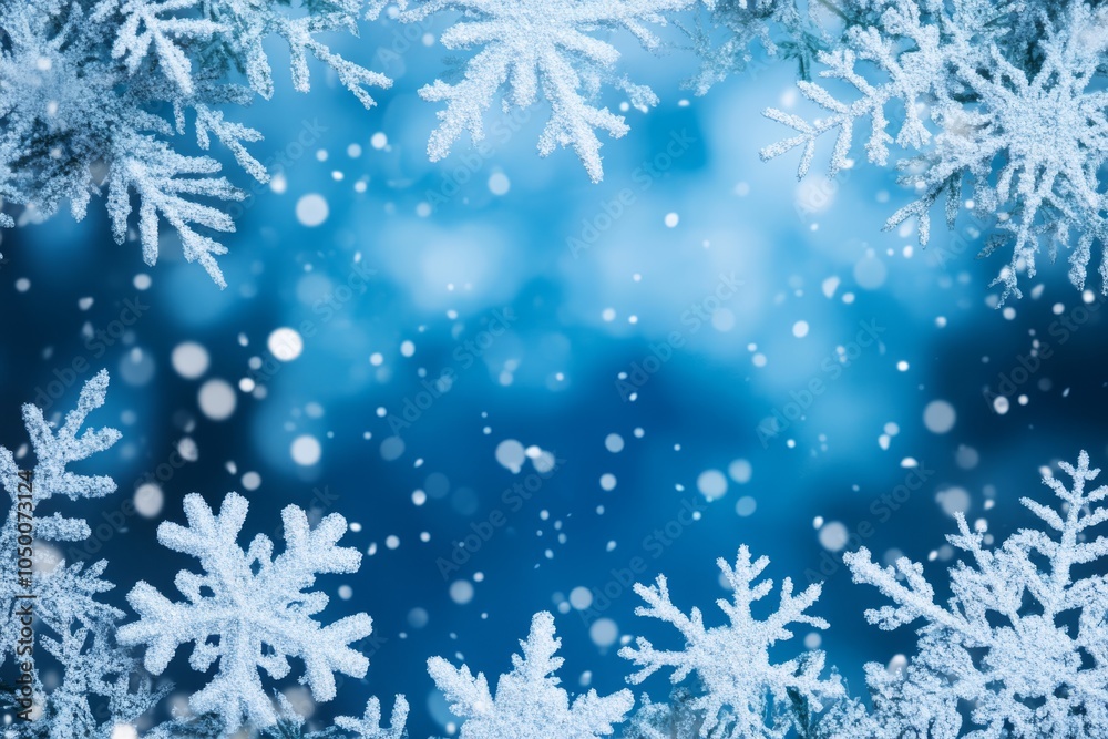 A beautiful blue winter scene with glimmering snowflakes creates an enchanting atmosphere perfect for celebrating the festive season with loved ones, bringing joy and warmth to all A beautiful blue winter scene with glimmering snowflakes creates an enchanting atmosphere perfect for celebrating the festive season with loved ones, bringing joy and warmth to all