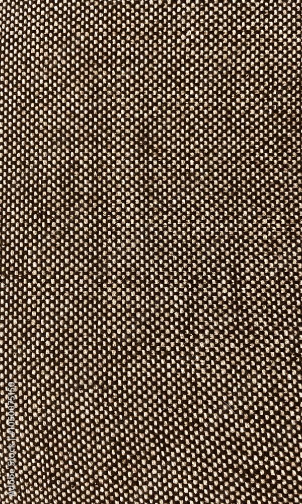 Obraz premium Texture Detailed Close-Up Pattern Brown Beige Fabric Background Dotted
