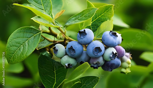 garden blueberries ripen bushes closeup video footage daily changes