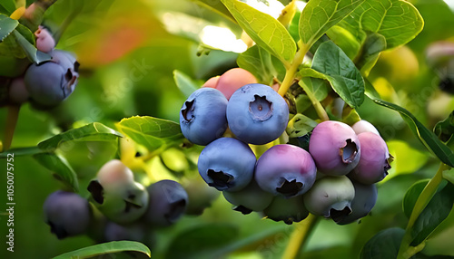 garden blueberries ripen bushes closeup video footage daily changes