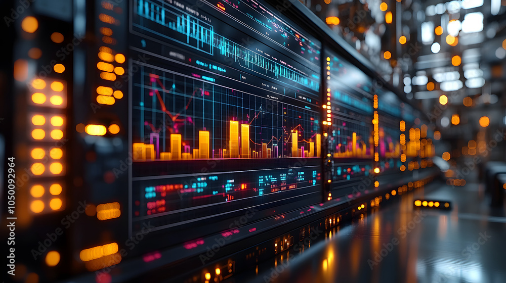 Close-up of a Digital Screen Displaying a Line Graph with Upward and Downward Trends
Close-up of a Digital Screen Displaying a Line Graph with Upward and Downward Trends