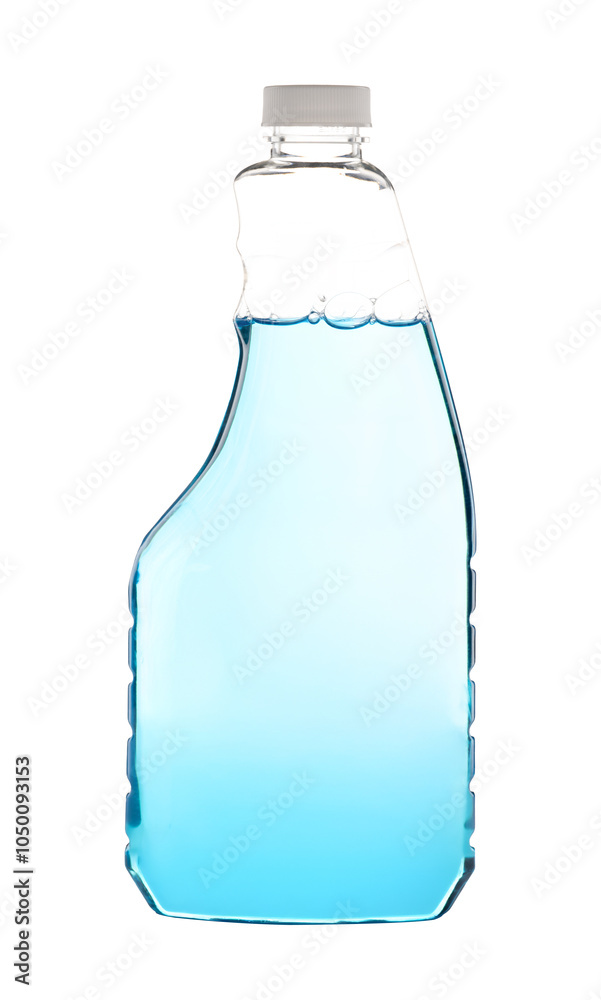 Plastic canister. Store the liquid. Large transparent container for liquid.