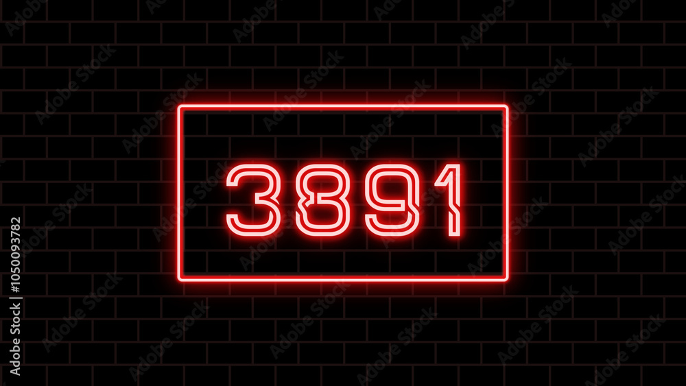 3891年のネオン文字 3891年のネオン文字