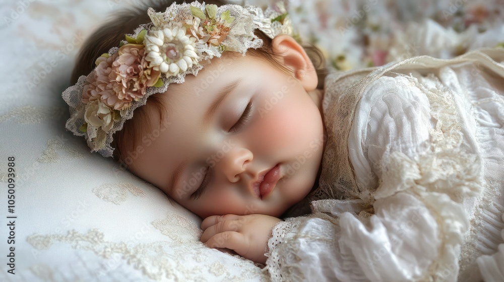 close-up portrait of a beautiful sleeping baby on white close-up portrait of a beautiful sleeping baby on white