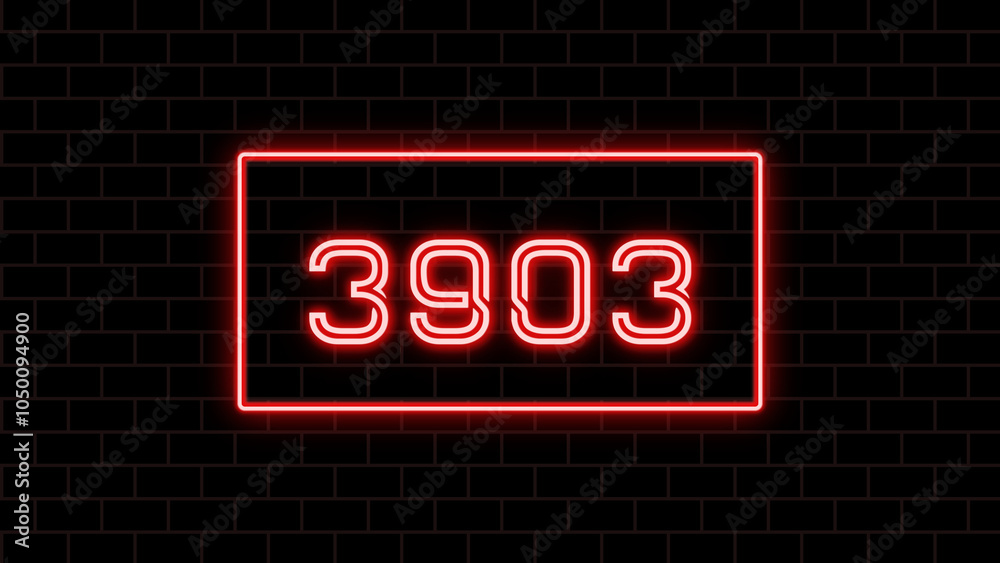 3903年のネオン文字 3903年のネオン文字
