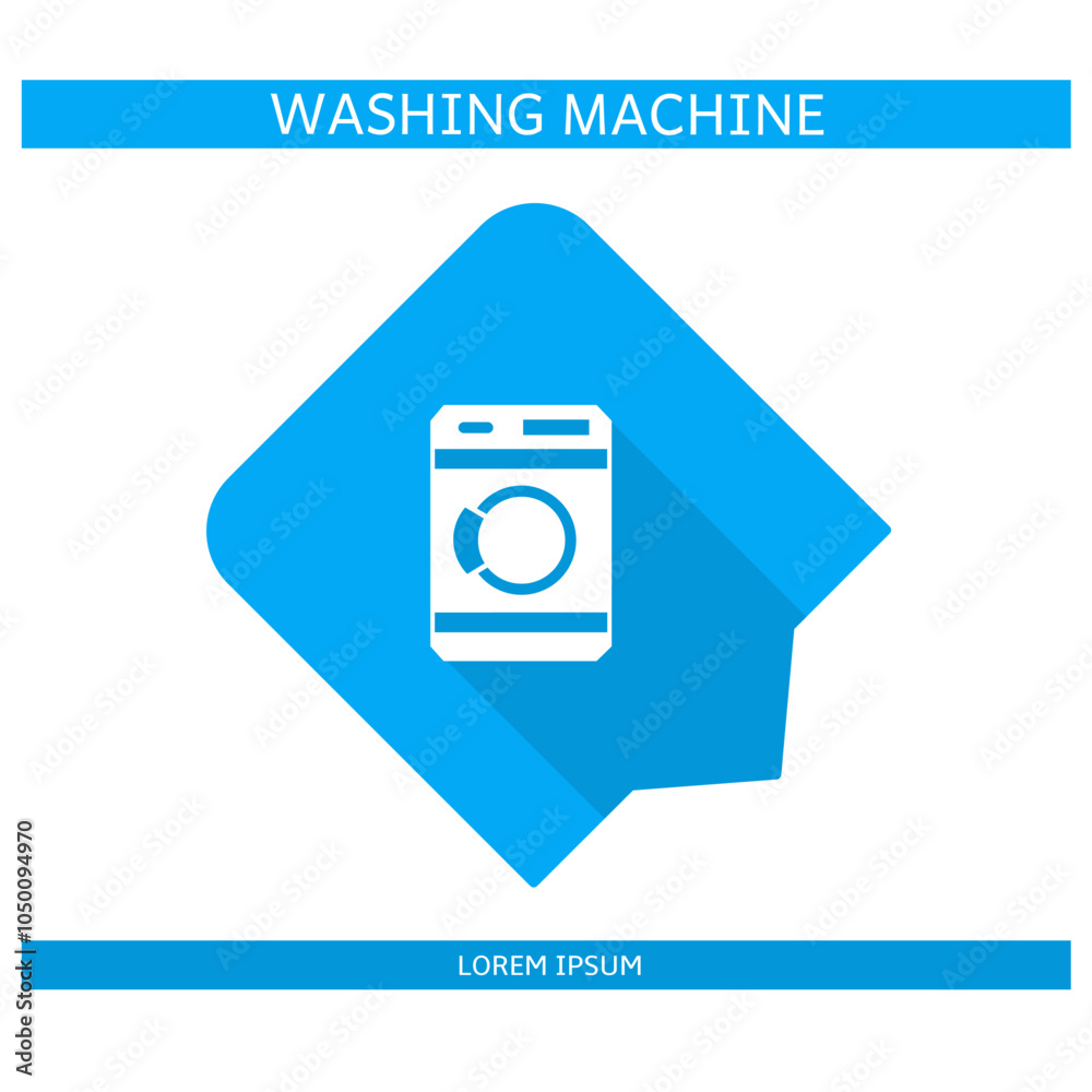 Design icon. Washing machine icon symbol in flat. Washing machine symbol design in flat with shadows. Stock vector. Design icon. Washing machine icon symbol in flat. Washing machine symbol design in flat with shadows. Stock vector.