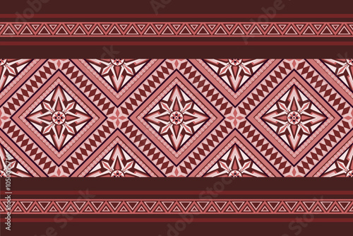 Pink fabric flower pattern
