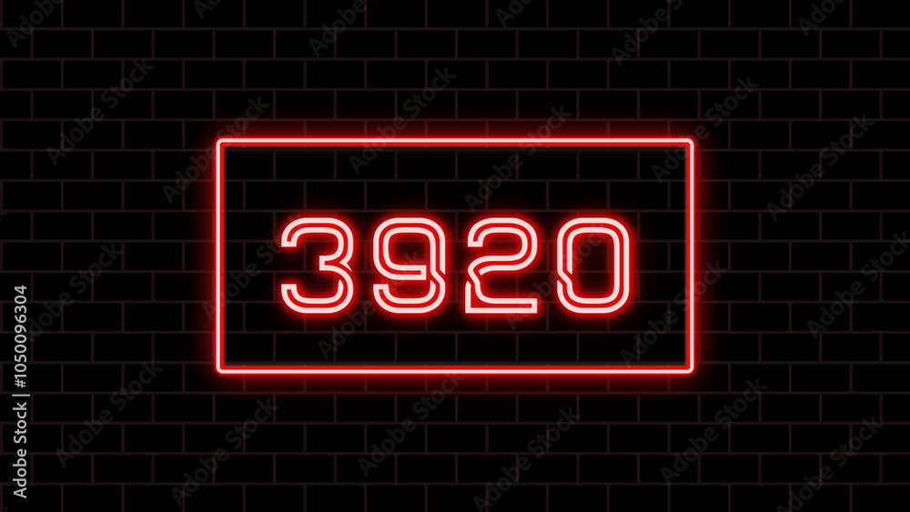 3920年のネオン文字 3920年のネオン文字