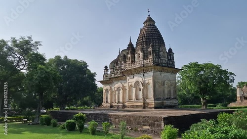 Khajurao, 2024, Jul 22: Pratapeshwar temple around greenery in MP photo