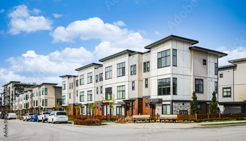 New Modern Apartment Buildings in Vancouver BC. Canadian modern residential architecture., Family homes. Rental property