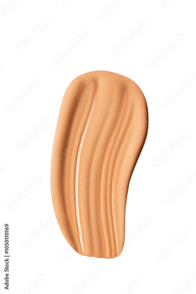 Smear of foundation cream on an empty background. Makeup product, smooth texture. Smear of foundation cream on an empty background. Makeup product, smooth texture.