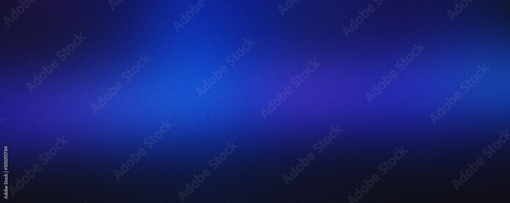 Obraz premium Gradient dark blue grain background, abstract noise texture banner