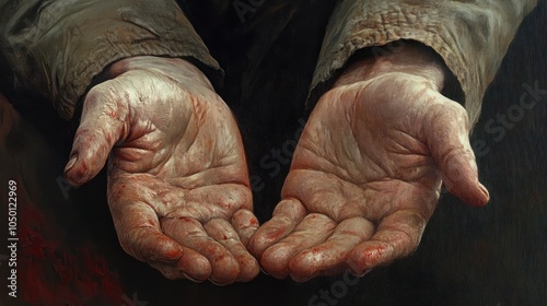 Hands of beggar