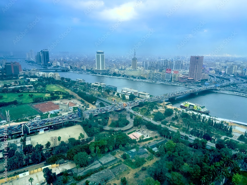 Fototapeta premium Kairo von oben (Ägypten)