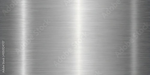 Wallpaper Mural Metallic silver finish with a slight glossy sheen on a smooth surface, chrome, industrial, modern Torontodigital.ca