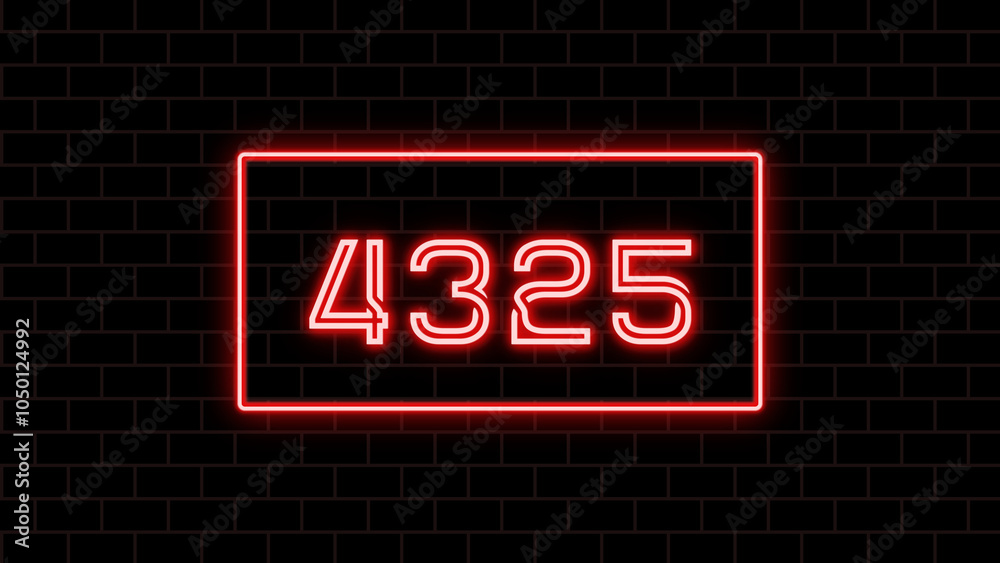 4325年のネオン文字 4325年のネオン文字
