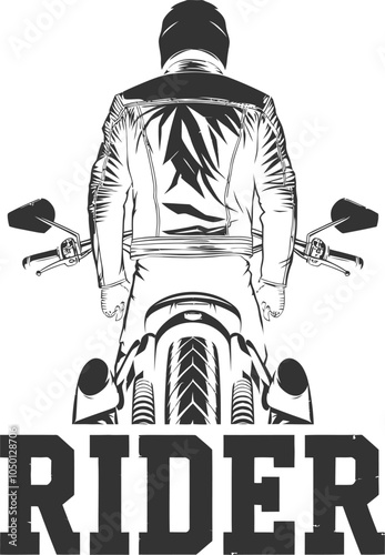 Black rider logo