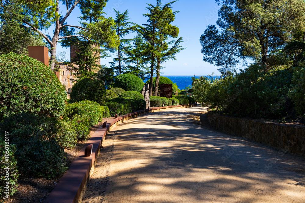 Fototapeta premium Cap Roig Botanical Garden overlooking the Mediterranean Sea