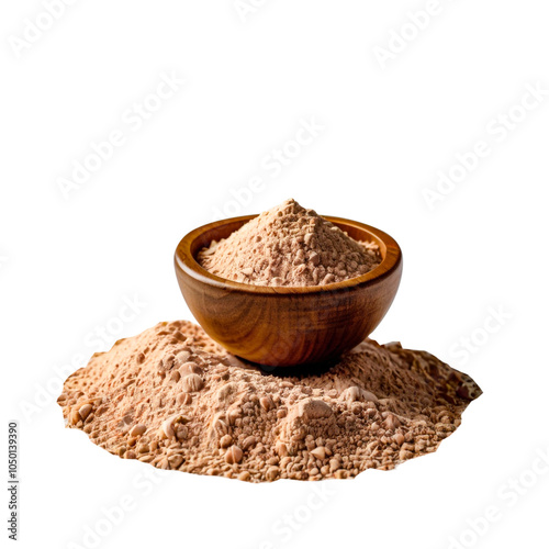 various spices on a transparent background