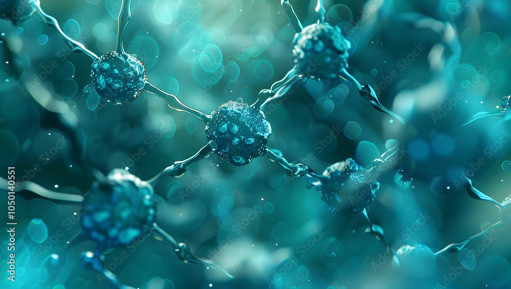 A close-up of the structure and complex geometry of carboniferous molecules, with a focus on one branch that is connected A close-up of the structure and complex geometry of carboniferous molecules, with a focus on one branch that is connected