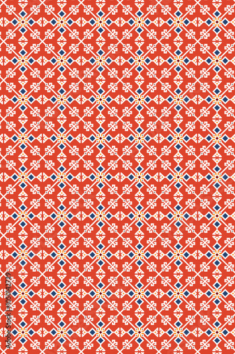 Obraz na płótnie seamless beautiful wallpaper cards all over design floral leaf vintage ornament Victorian ethnic geometric print paisley w salonie