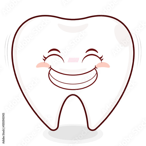 tooth smile face cartoon cute