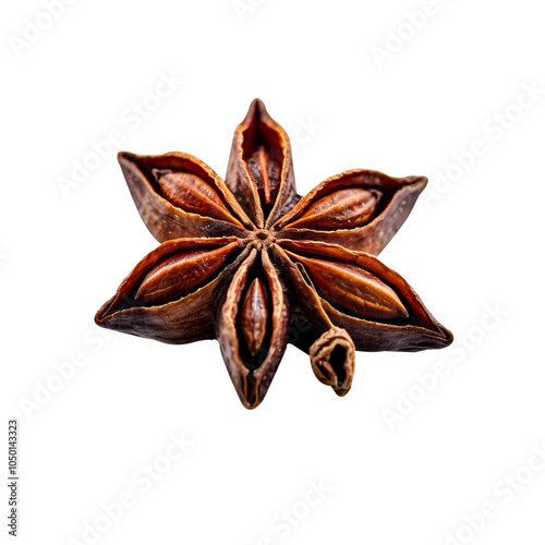 various spices on a transparent background