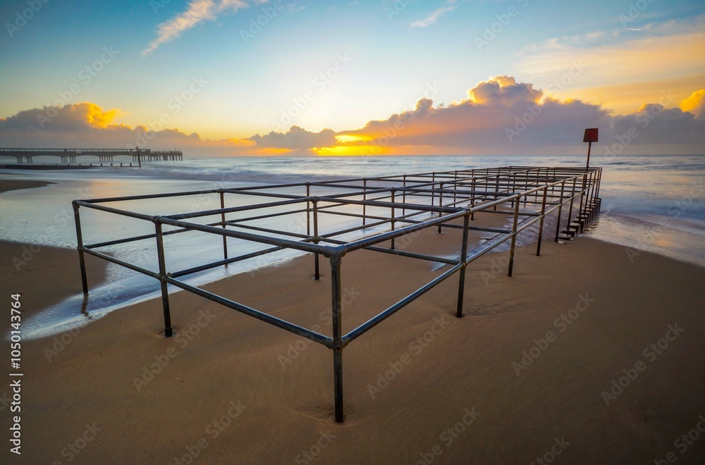 Obraz premium Sunrise Bournemouth Beach