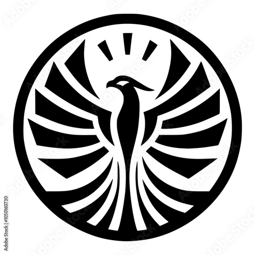 modern phoenix rising logo