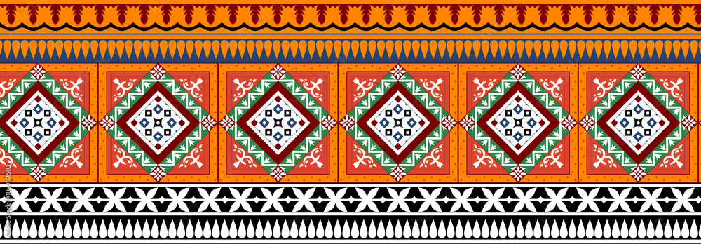 seamless beautiful wallpaper cards border design floral leaf vintage ornament Victorian geometric ethnic print paisley