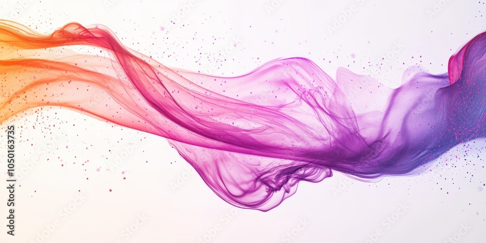 Colorful abstract waves of silk fabric flow in a beautiful gradient. Colorful abstract waves of silk fabric flow in a beautiful gradient.