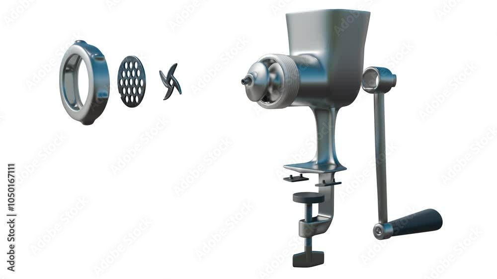 Manual Meat Grinder Loop Animation Manual Meat Grinder Loop Animation