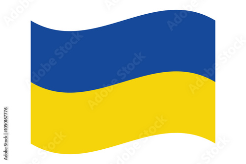 Flag of Ukraine. Ukrainian national symbol in official colors. Template icon. Abstract vector background
