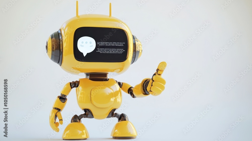 Friendly Yellow Robot