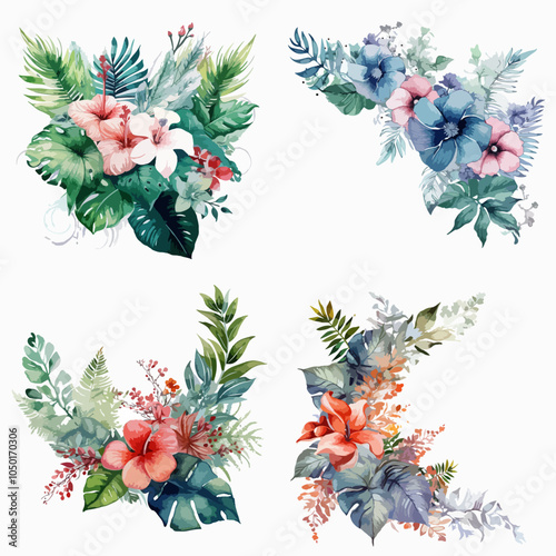 different flower arrangements with a variety of colors LACE