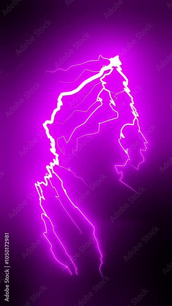redpurple tunder light phone backround vertical