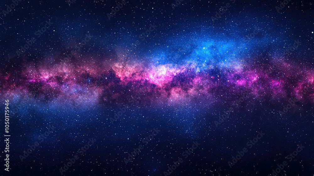 Fototapeta premium Vibrant Night Sky Filled with Stars and Constellations
