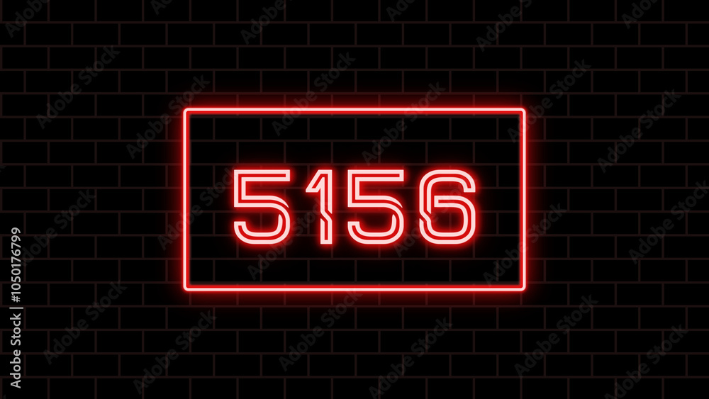 5156年のネオン文字 5156年のネオン文字
