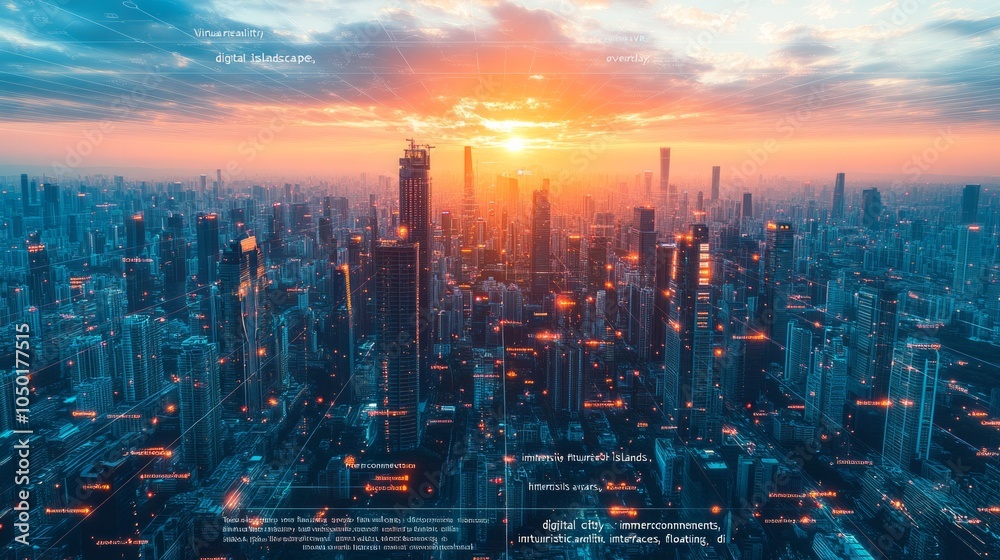digital city background digital city background