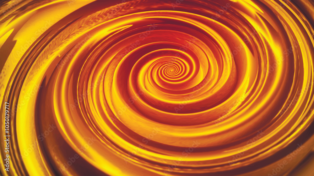 Abstract background of golden radial circles with rotation effect. Circular colorful digital sound wave. Yellow abstract swirl backdrop. Moire abstract texture. For posters, brochures, covers, banners Abstract background of golden radial circles with rotation effect. Circular colorful digital sound wave. Yellow abstract swirl backdrop. Moire abstract texture. For posters, brochures, covers, banners