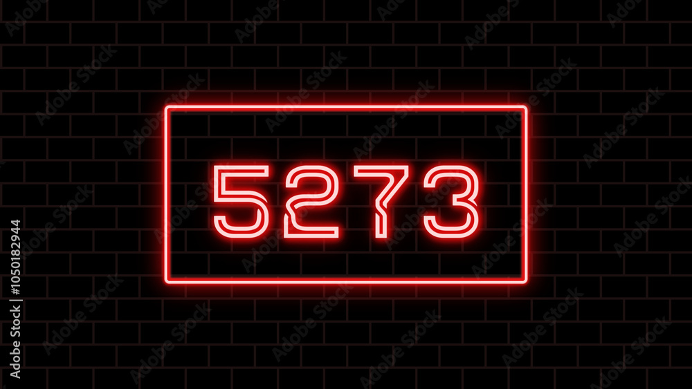 5273年のネオン文字