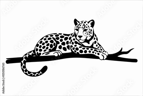 Sleek Leopard Silhouette Design