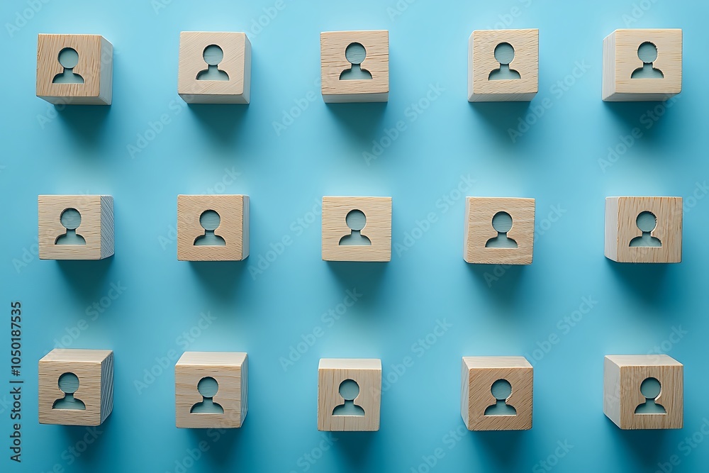 Ordered Wooden Blocks with People Symbols Community and Structure Ordered Wooden Blocks with People Symbols Community and Structure