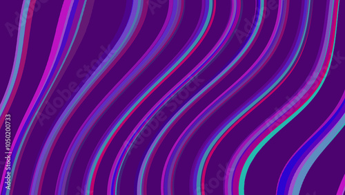 Abstract Purple and Pink Curved Lines Background Pattern