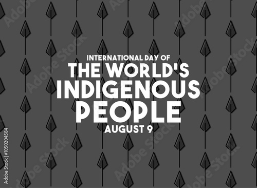 International Day of The World's Indigenous People. August 9. Seamless pattern.