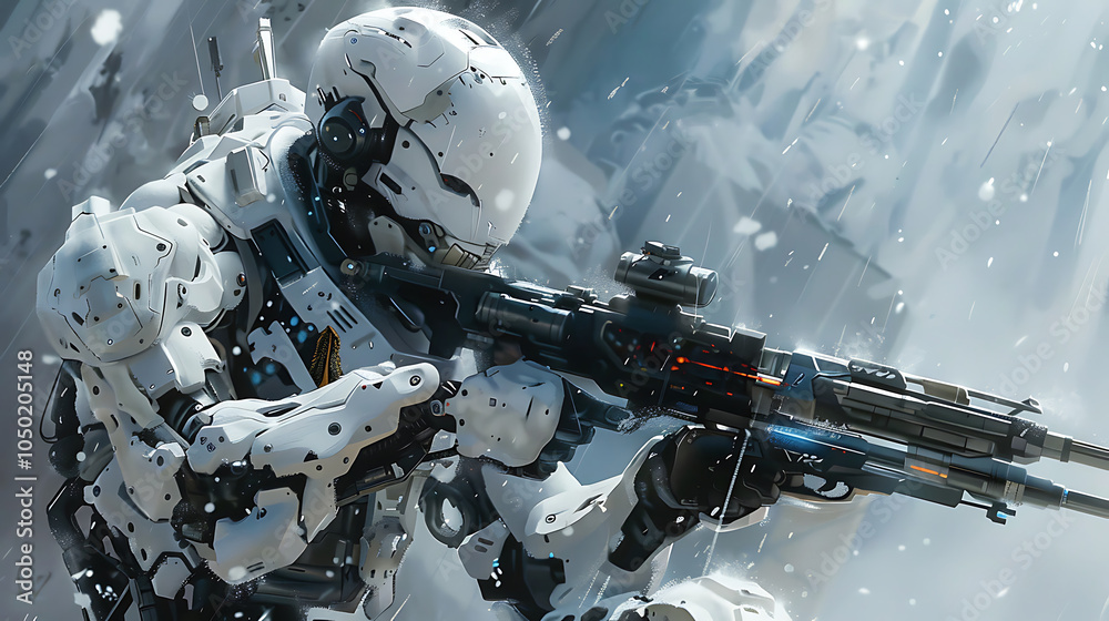 Fototapeta premium robot soldier